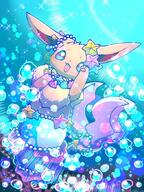 amount:solo atmosphere:fashion atmosphere:pearl-kingdom atmosphere:undersea body-type:feral dress hall-of-fame:bronze hall-of-fame:silver necklace series:pokemon shell species:eevee style:girly style:sparkly // 510x680 // 102KB
