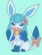amount:solo atmosphere:christmas body-type:feral candy-cane christmas-clothing cloak outfit series:eeveelutions series:pokemon species:glaceon wearing-bow // 1866x2438 // 324KB