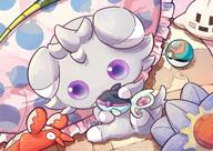 amount:solo atmosphere:bedroom atmosphere:home body-type:semi-anthro plush series:pokemon species:espurr style:painted style:playful // 2048x1449 // 470KB