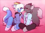 affection amount:pair body-type:anthro boop casual-outfit necklace romance species:cat style:gay style:kemono // 1800x1321 // 251KB