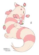amount:solo body-type:feral persim-berry pokemon-berries sleeping species:furret species:shiny-pokemon // 2122x2976 // 234KB