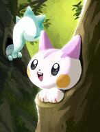 amount:pair atmosphere:forest body-type:feral species:pachirisu species:shiny-pokemon style:painted // 1554x2048 // 249KB