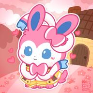amount:solo atmosphere:fantasy body-type:feral poncho series:eeveelutions series:pokemon species:sylveon style:chibi style:girly style:one-color style:outline style:pink style:playful style:simple-colors // 1500x1500 // 191KB