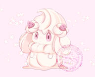 amount:solo body-type:semi-anthro species:alcremie species:food-creature style:pastel-colors // 762x620 // 237KB