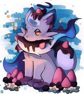 amount:solo blackberry body-type:feral species:zorua strawberry style:dithering style:painted // 1700x1900 // 444KB