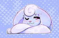 amount:solo body-type:feral oc series:eeveelutions series:pokemon species:flareon style:blue style:outline style:pastel-colors visual-teasing wink // 2067x1331 // 264KB