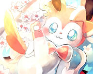 amount:solo atmosphere:flowers atmosphere:sunlight body-type:feral series:eeveelutions series:pokemon species:sylveon style:painted // 1200x960 // 115KB