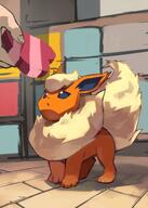 amount:solo atmosphere:town body-type:feral holding-heart series:eeveelutions series:pokemon species:flareon style:painted // 2591x3624 // 507KB