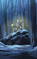 amount:solo atmosphere:forest atmosphere:night atmosphere:snowy body-type:feral scarf series:eeveelutions series:pokemon species:umbreon style:dim style:glow // 1492x2357 // 1.4MB