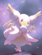 amount:solo atmosphere:space atmosphere:stary body-type:semi-anthro species:audino species:mega-pokemon style:kawaii // 626x825 // 410KB