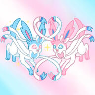 amount:pair body-type:feral happy pride series:eeveelutions series:pokemon species:sylveon style:girly style:outline style:pastel-colors style:playful style:sparkly // 2000x2000 // 519KB