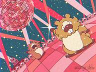 amount:multiple atmosphere:club atmosphere:party body-type:feral body-type:semi-anthro hall-of-fame:bronze species:bidoof style:chromatic-aberration style:noisy style:simple-colors // 2048x1536 // 696KB