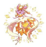 amount:solo body-type:feral body-type:semi-anthro dress gems oc species:diance style:kawaii // 1997x2048 // 303KB