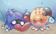 amount:pair atmosphere:bubbles atmosphere:undersea body-type:blob body-type:feral hall-of-fame:bronze species:shellder style:painted // 2048x1236 // 220KB
