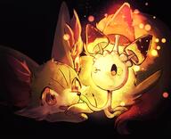 amount:pair body-type:feral hall-of-fame:bronze hall-of-fame:gold hall-of-fame:silver species:fennekin species:morelull style:dim style:glow style:painted wink // 2000x1630 // 2.3MB