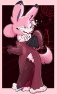amount:solo atmosphere:club body-type:anthro dress drunk fan hall-of-fame:bronze outfit series:eeveelutions series:pokemon smug species:sylveon style:outline thigh-highs visual-teasing wine // 1827x2988 // 388KB