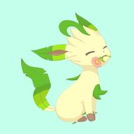 amount:solo body-type:feral feminine flower series:eeveelutions series:pokemon species:leafeon style:girly wearing-flower // 768x768 // 27KB