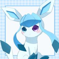 amount:solo body-type:feral heterochromia series:eeveelutions series:pokemon species:glaceon style:border style:kawaii // 2048x2048 // 217KB