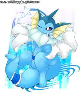 amount:solo atmosphere:fashion atmosphere:regal body-type:feral hall-of-fame:bronze series:eeveelutions series:pokemon species:vaporeon style:outline wearing-bow wink // 1050x1200 // 168KB