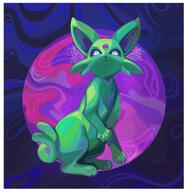 amount:solo body-type:feral forehead-gem series:eeveelutions series:pokemon species:espeon species:shiny-pokemon style:abstract-background // 1166x1200 // 226KB