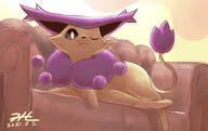 amount:solo atmosphere:home body-type:feral hall-of-fame:bronze hall-of-fame:silver laying-on-belly laying-on-side smug species:delcatty style:painted visual-teasing wink // 1080x680 // 412KB