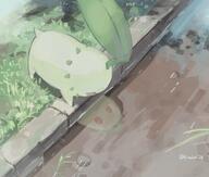 amount:solo atmosphere:town body-type:feral reflection species:chikorita style:painted // 1200x1017 // 122KB