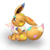 amount:solo body-type:feral paint series:pokemon species:eevee // 1200x1200 // 90KB