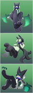 amount:solo body-type:anthro series:pokemon species:cat species:meowscarada tagme // 500x1411 // 450KB