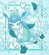amount:solo body-type:feral dress hall-of-fame:bronze outfit series:eeveelutions series:pokemon species:glaceon style:girly style:pastel-colors style:thin-border // 1674x1866 // 311KB