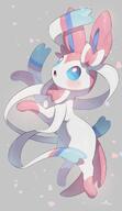 amount:solo body-type:feral series:eeveelutions series:pokemon species:sylveon style:girly style:kawaii style:over-exposure style:sparkly // 1435x2491 // 188KB