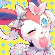 amount:solo body-type:feral outfit series:eeveelutions series:pokemon species:sylveon style:girly style:pastel-colors wearing-bow // 2000x2000 // 3.6MB