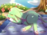 amount:solo atmosphere:field atmosphere:picnic body-type:feral forehead-gem oc series:eeveelutions series:pokemon species:espeon style:intentional-blur // 4000x3000 // 632KB