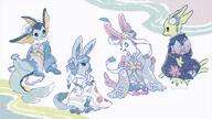 amount:multiple body-type:feral body-type:semi-anthro feminine flower hall-of-fame:bronze jolton kimono robe series:eeveelutions series:pokemon species:glaceon species:sylveon species:vaporeon style:girly style:sparkly wearing-bow wearing-flower // 800x452 // 442KB